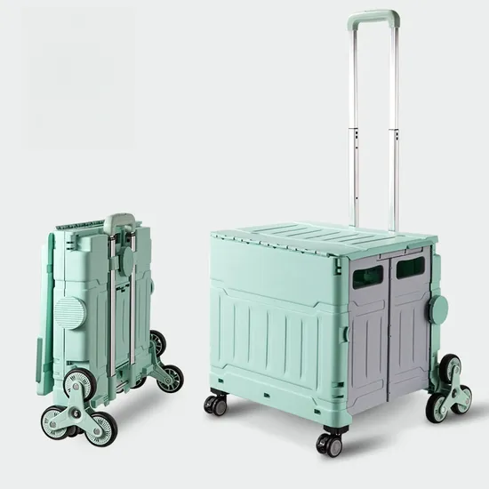 Folding Shopping Cart Outdoor Camping Household Buy Groceries Portable Express Luggage Trolley Folding Lightweight Small Cart