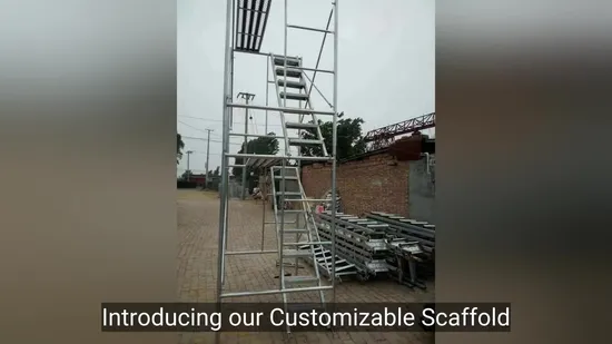 China Manufacturer Galvanized Steel H Frame Scaffolding Parts Hooked Stair Ladder