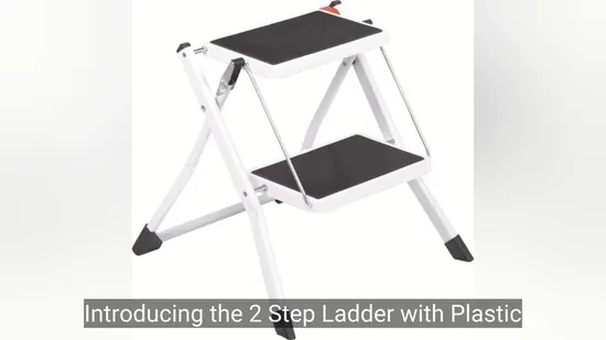 2 Step Ladder with Plastic Mat Home Using Step Steel Ladder