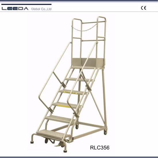 Industrial Warehouse Steel Step Rolling Ladders (RLC Series)