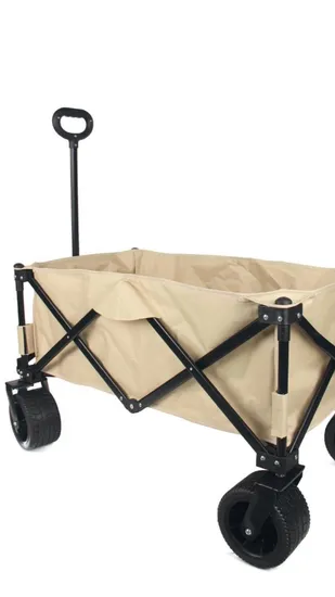 Foldable 8 Inch Wheels Metal Enlarged Volume Outdoor Camping Garden Luggage Hand Trolley Cart Common Version