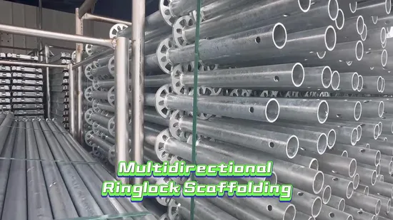 All Round Galvanized Steel Ringlock Scaffolding System Accessories Aluminum Ladder