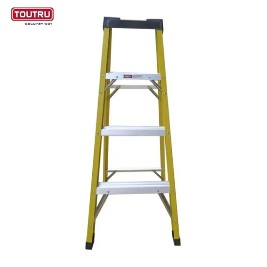 Steel Step Ladder Fiberglass Step Ladder with Convenient Top Tray 3