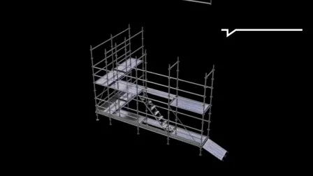 Multi Purpose Aluminium Metal Scaffold Scaffolding Stair Ladder for Construction Use 