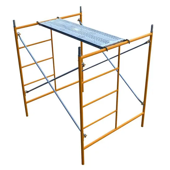 Factory Price Steel Ladder Type Walk Through Frame Scaffolding System 