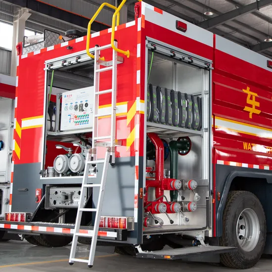 Fire Truck Emergency Vehicle Stainless Steel Aluminum Back Step Ladder Folding Ladder 