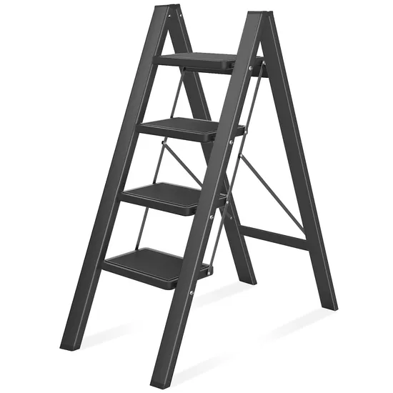 Flexible and Robust Flower Rack Steel Ladder for Domestic Arrangement Colorful Coating 