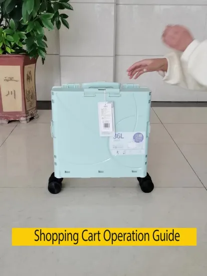 Luggage Cart Folding Plastic Folding Box Cart 