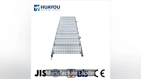Q235 Steel High Quality Steel Ringlock Scaffolding Staircase Andamios Layher Scaffolding Ladder with Hook 