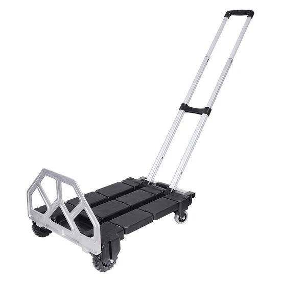 Cheap Household Iron Folding Hand Luggage Trolley Cart for Daily Use 